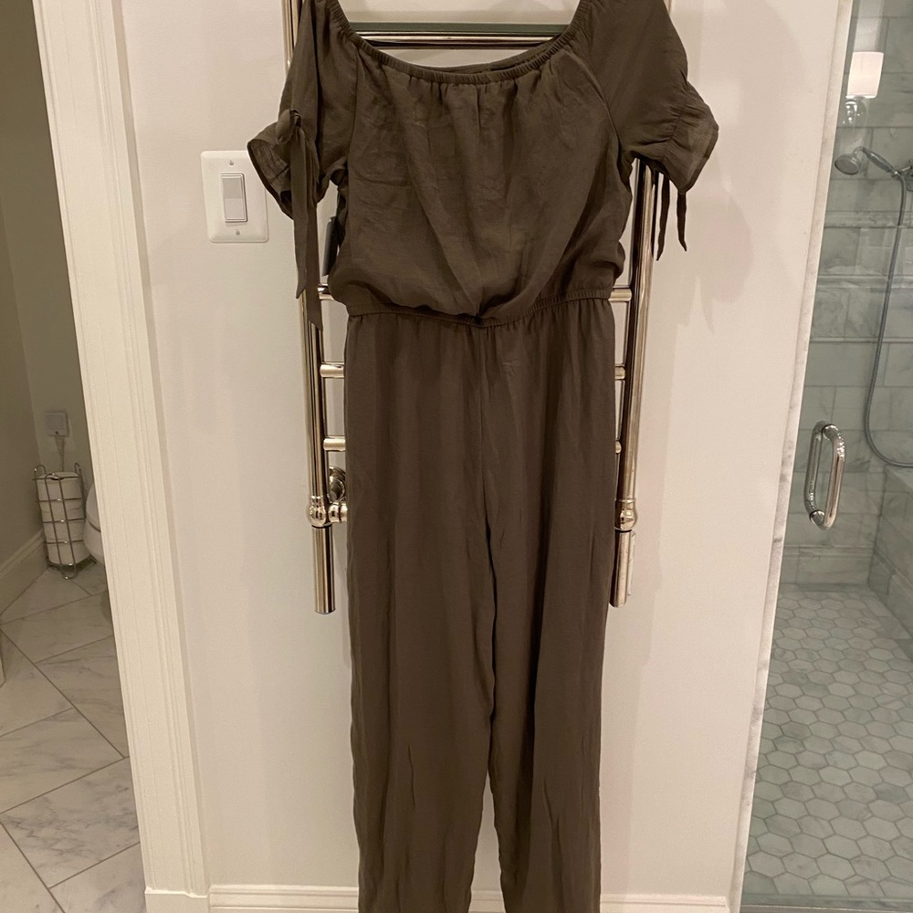 Army green jumpsuit